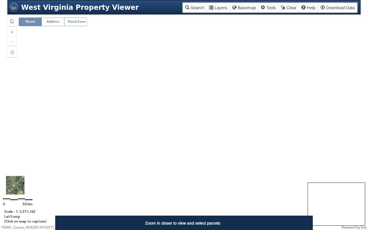 Marion County parcel maps in the WV Property Viewer with parcel search, layers, and map details
